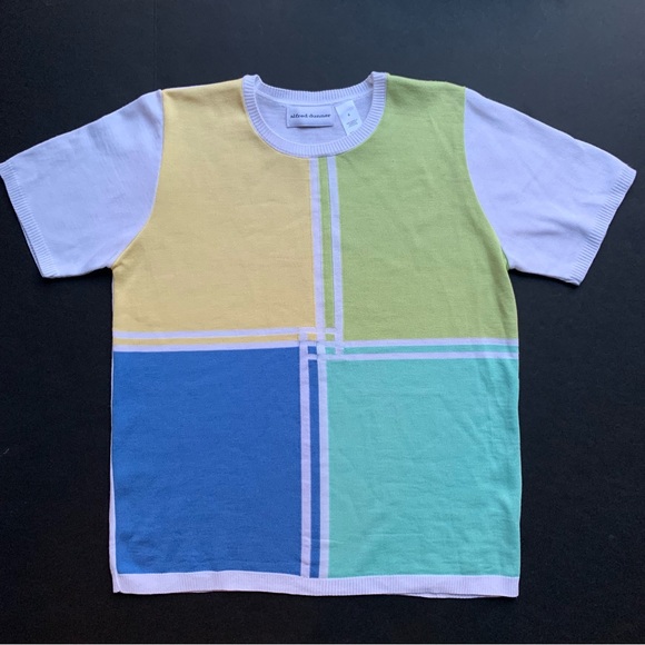 m o d :: Retro Vintage Geometric Artsy Knit Top - Picture 2 of 8